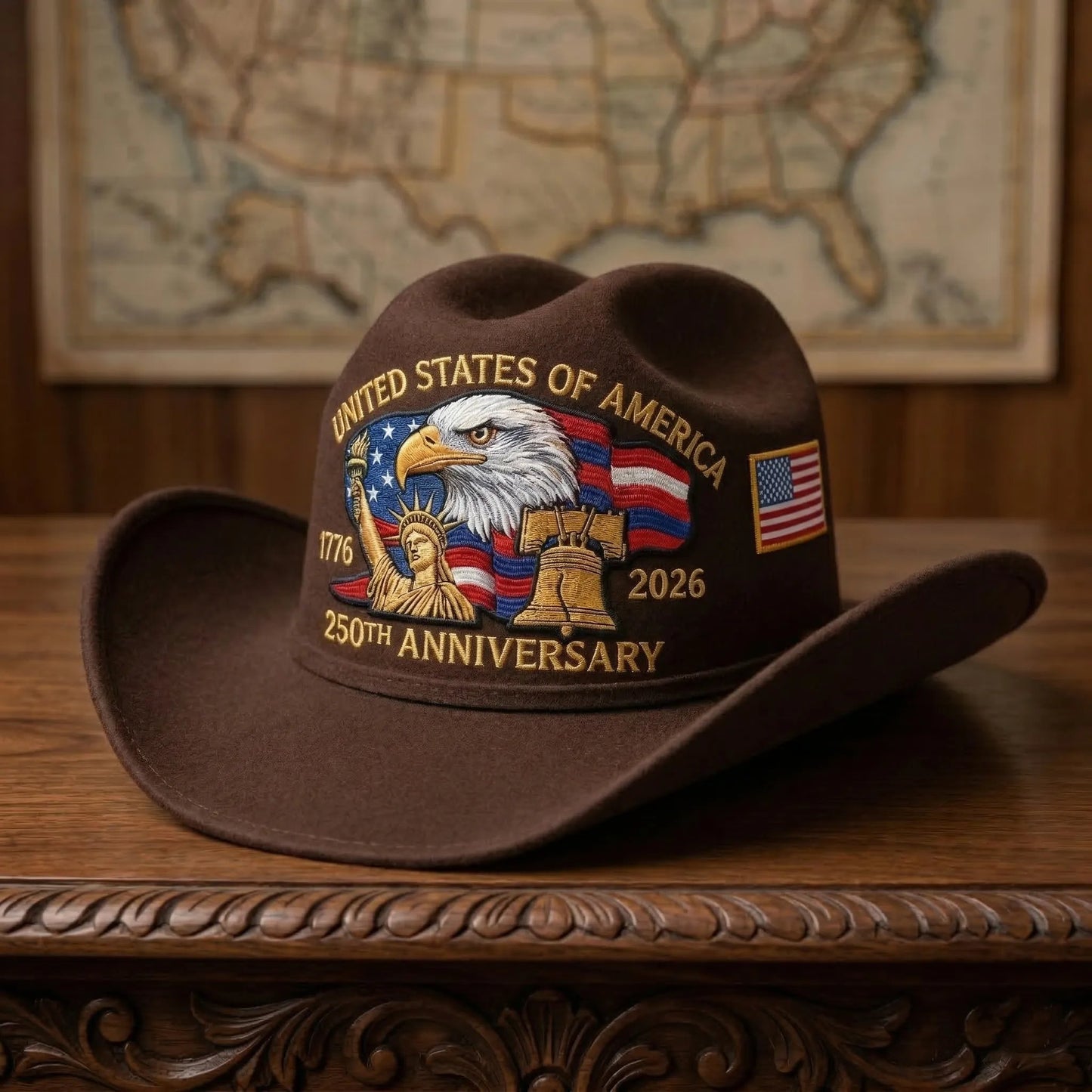 ⚡️Last Day 49% OFF - 250 Years Later — Still Standing Patriotic Cowboy Hat