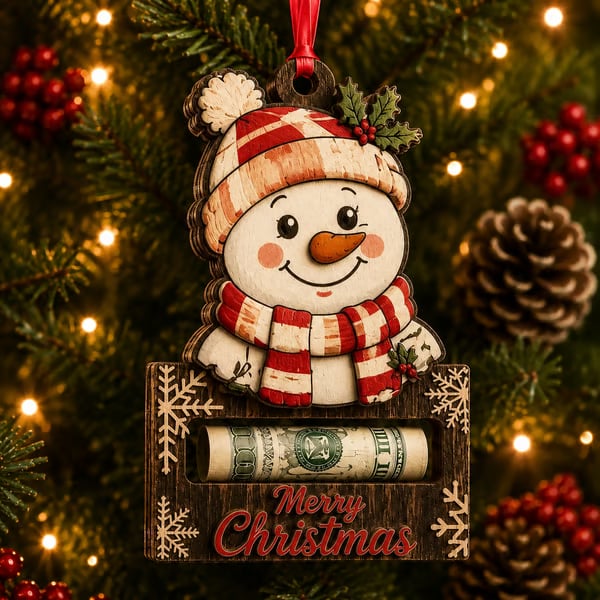 🎄 Wooden Christmas Cash Gift Keepsake Ornament™