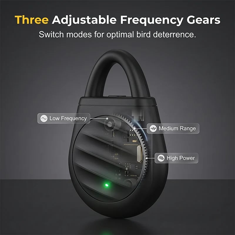 Ultrasonic repellent backpack keychain use