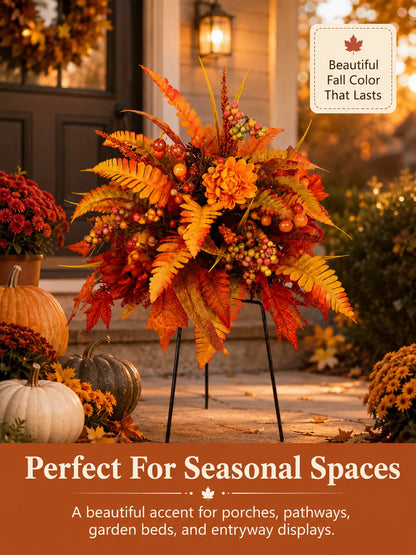🍂LAST DAY SALE 50% OFF🍂Autumn Harvest Floral Garden Stake Arrangement