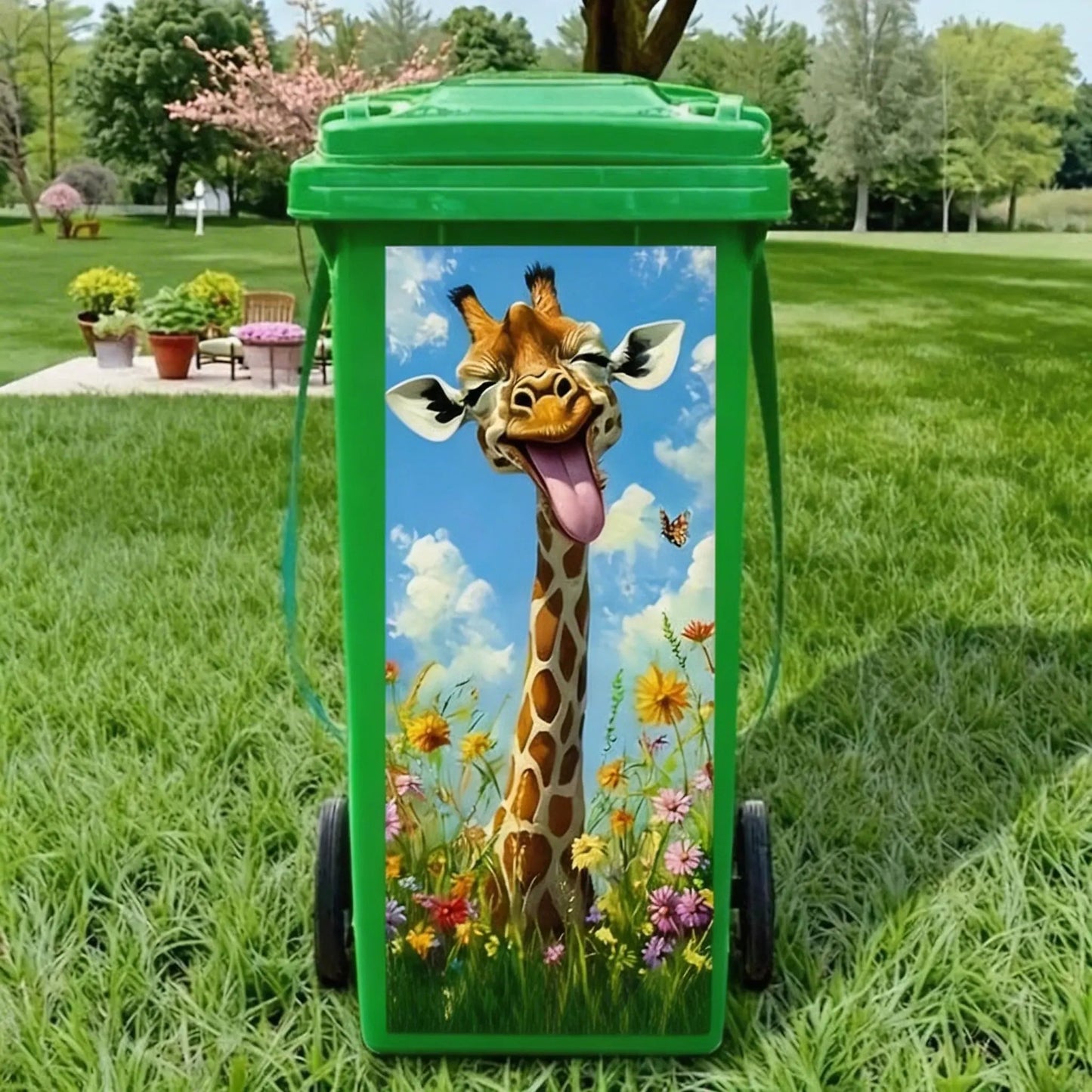 ⏳ Last Day 49% OFF – Creative Trash Can Sticker with Colourful Cartoon✨