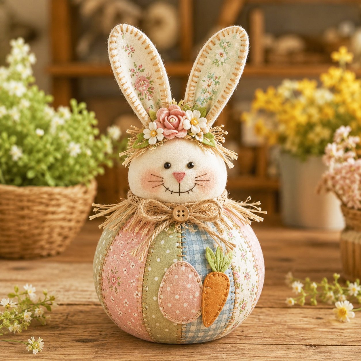 DIY Patchwork Fabric Character Doll Kit