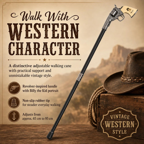 🤠 Vintage Western Walking Cane – Classic Cowboy-Inspired Walking Stick (📦Buy 2 Free Shipping)