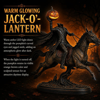 ⏰Limited Stock 50% OFF - 🎃🏇Midnight Chase Headless Horseman Statue | Awaken the Legend of the Hollow(✨Same as the video)