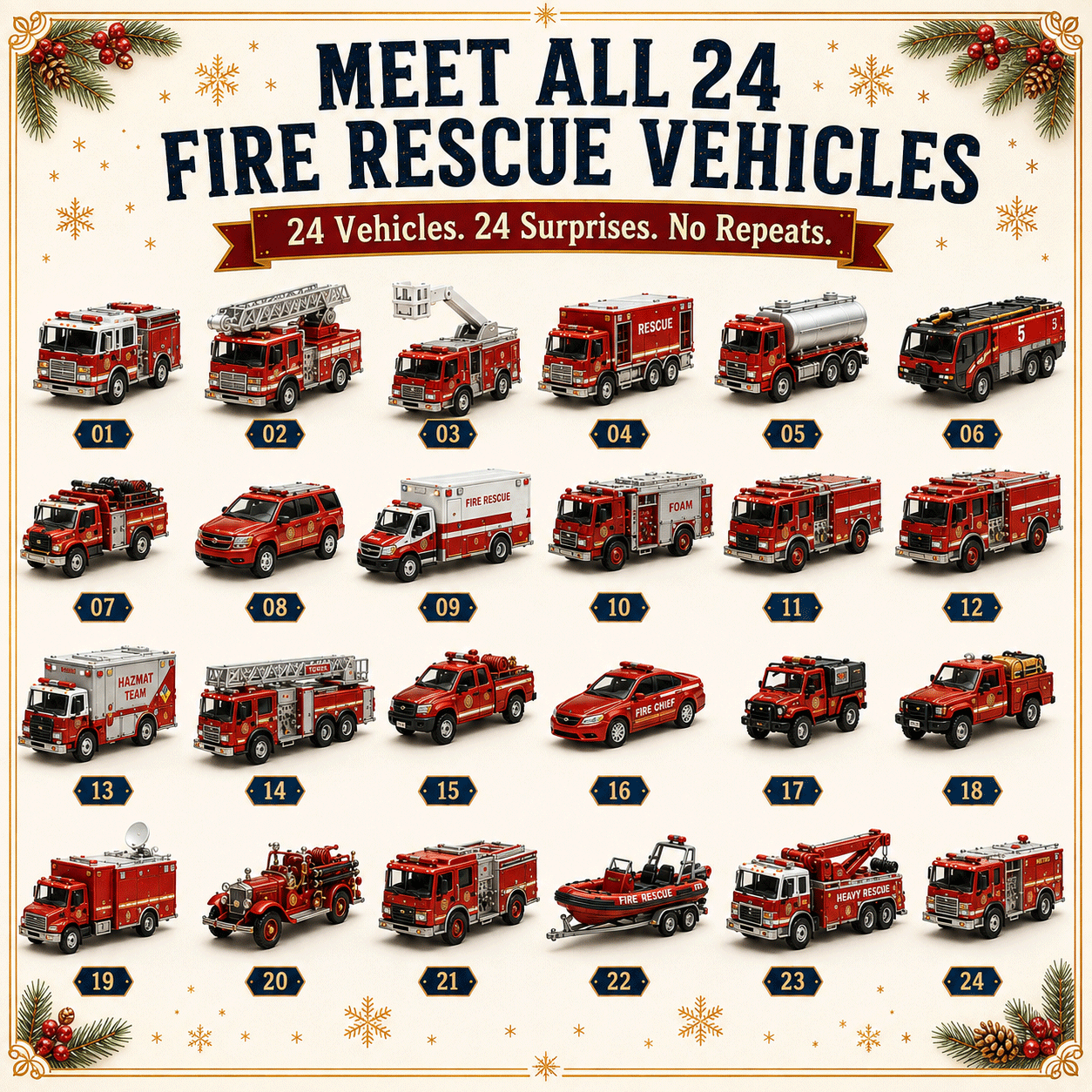 Fire Rescue Advent Calendar daily surprise