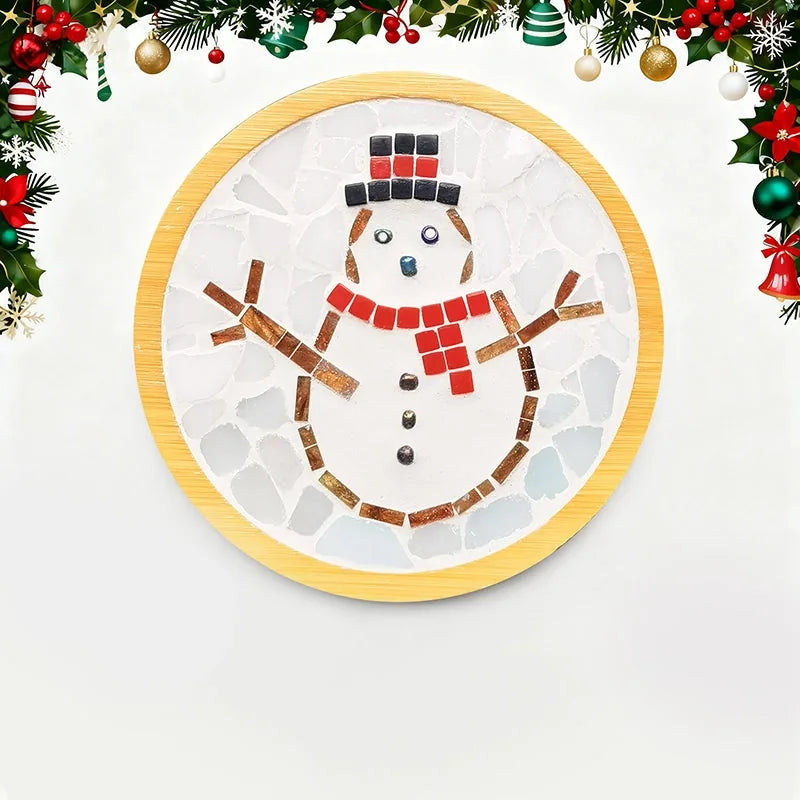 DIY Mosaic Christmas Coaster Kit – 6 Designs