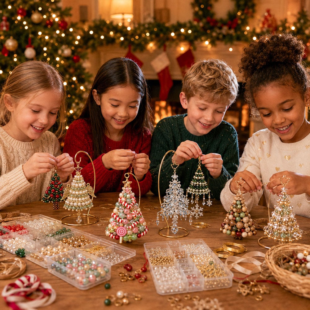 DIY Christmas Tree Beaded Ornament Kit