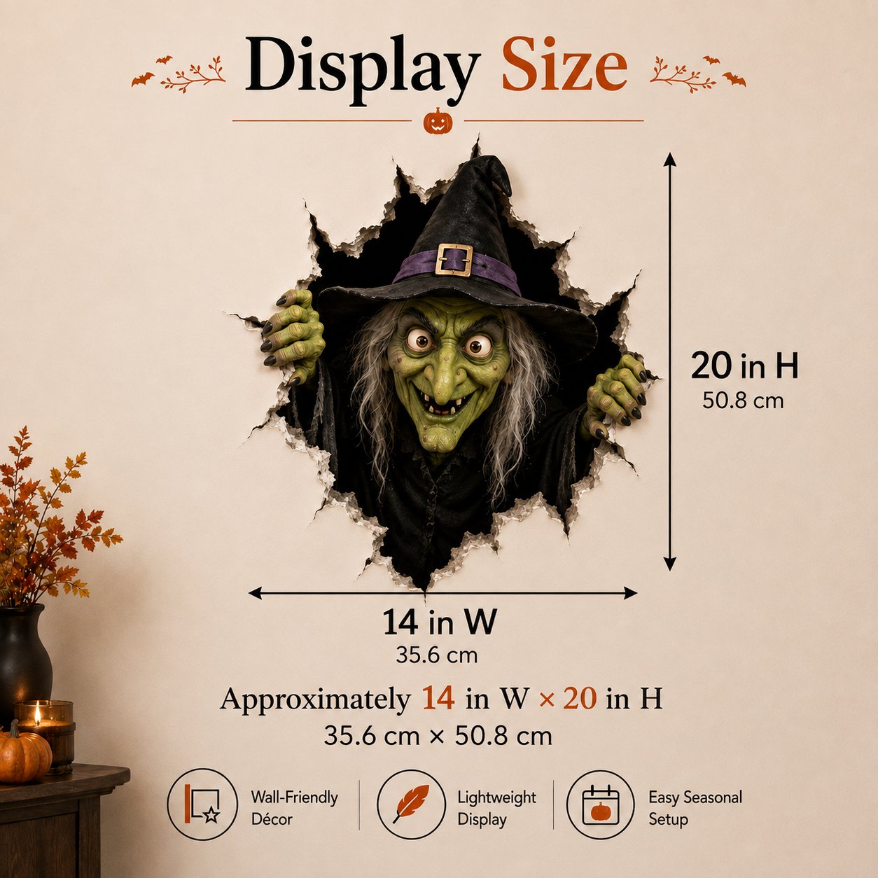 Halloween Break-In 3D Wall Decals