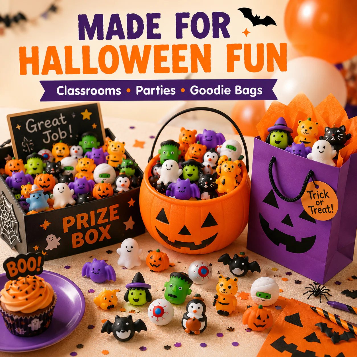 🔥Last Day 50% OFF - 🎃 30PCS Halloween Mochi Squishy Toys