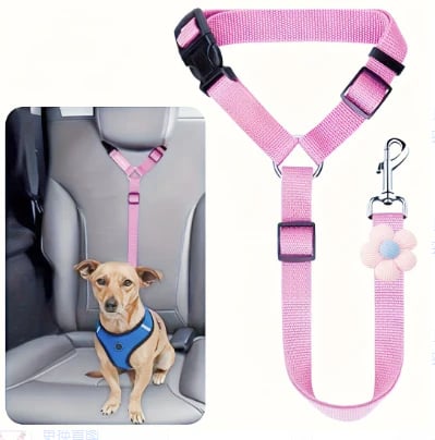 🔥BUY 1 GET 1 FREE 🔥Enjoy Stress-Free Drives with Your Pup: 2-Pack Dog Travel Safety Belts 🐶🚗