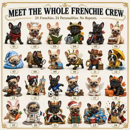 🔥Last day with huge discounts! 🐶 24-Day French Bulldog Christmas Advent Calendar🎄✨