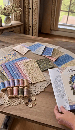 🌸🧵 Premium Floral Basket Patchwork DIY Kit | High-Quality Layered Fabric Bouquet with Raised Petals & Woven Basket Details ✨