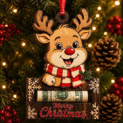🎄 Wooden Christmas Cash Gift Keepsake Ornament™