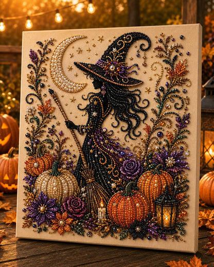 Halloween Pearl Art DIY Kit – Turn Tiny Pearls into Spooky-Cute Magic