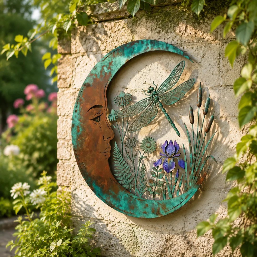 🔥Last Day 49% OFF -Dragonfly Moon Wall Decor