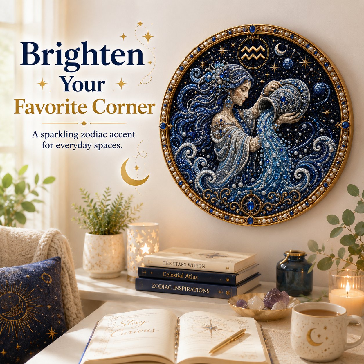 🔥LAST DAY 50% OFF - ♈12 Zodiac Signs Pearl Art Kit — The Perfect Personalized Gift for Astrology Lovers🌙