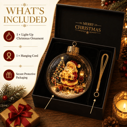 🔥Limited time 69% OFF -✨🎄 Glowing Christmas Story Ornament – Light-Up Mini Holiday Scene