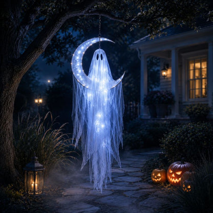 👻🌙 Hauntingly Beautiful Floating Ghost Lights – 4-Style Halloween Collection