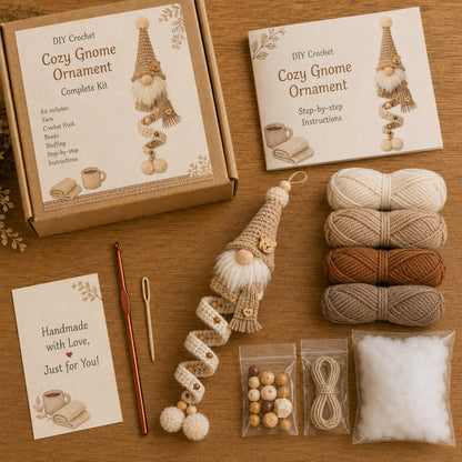 🔥49% OFF🎄 DIY Crochet Gnome Ornament Collection📦Limited Stock🎁