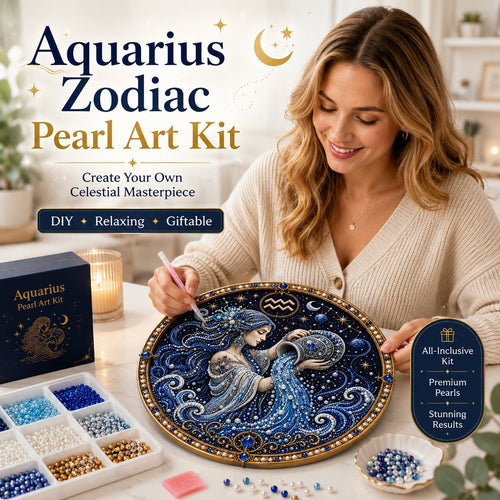 🔥LAST DAY 50% OFF - ♈12 Zodiac Signs Pearl Art Kit — The Perfect Personalized Gift for Astrology Lovers🌙