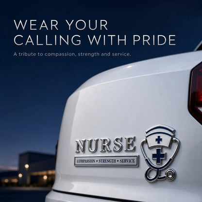 🏆Last Day Promo: 49% OFF! 💉Nurse Compassion Strength Service Car Emblem Metal Badge