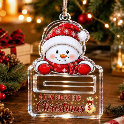 🔥Last Day 60% OFF - 🎄A Few Bucks For ChristmasTM Crystal Acrylic Money Holder Ornament