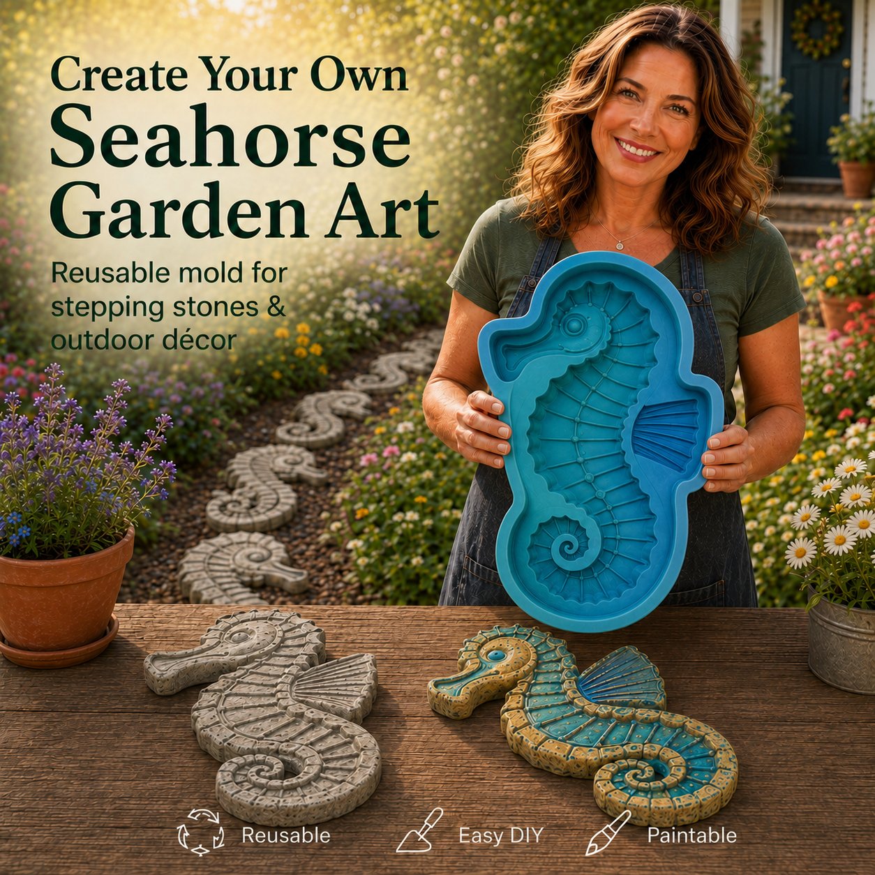 Ocean garden mold DIY project