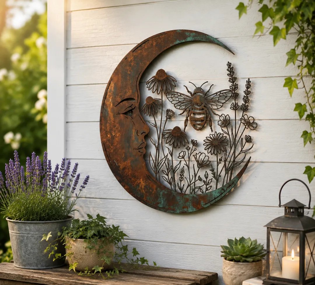 🔥Last Day 49% OFF -Dragonfly Moon Wall Decor