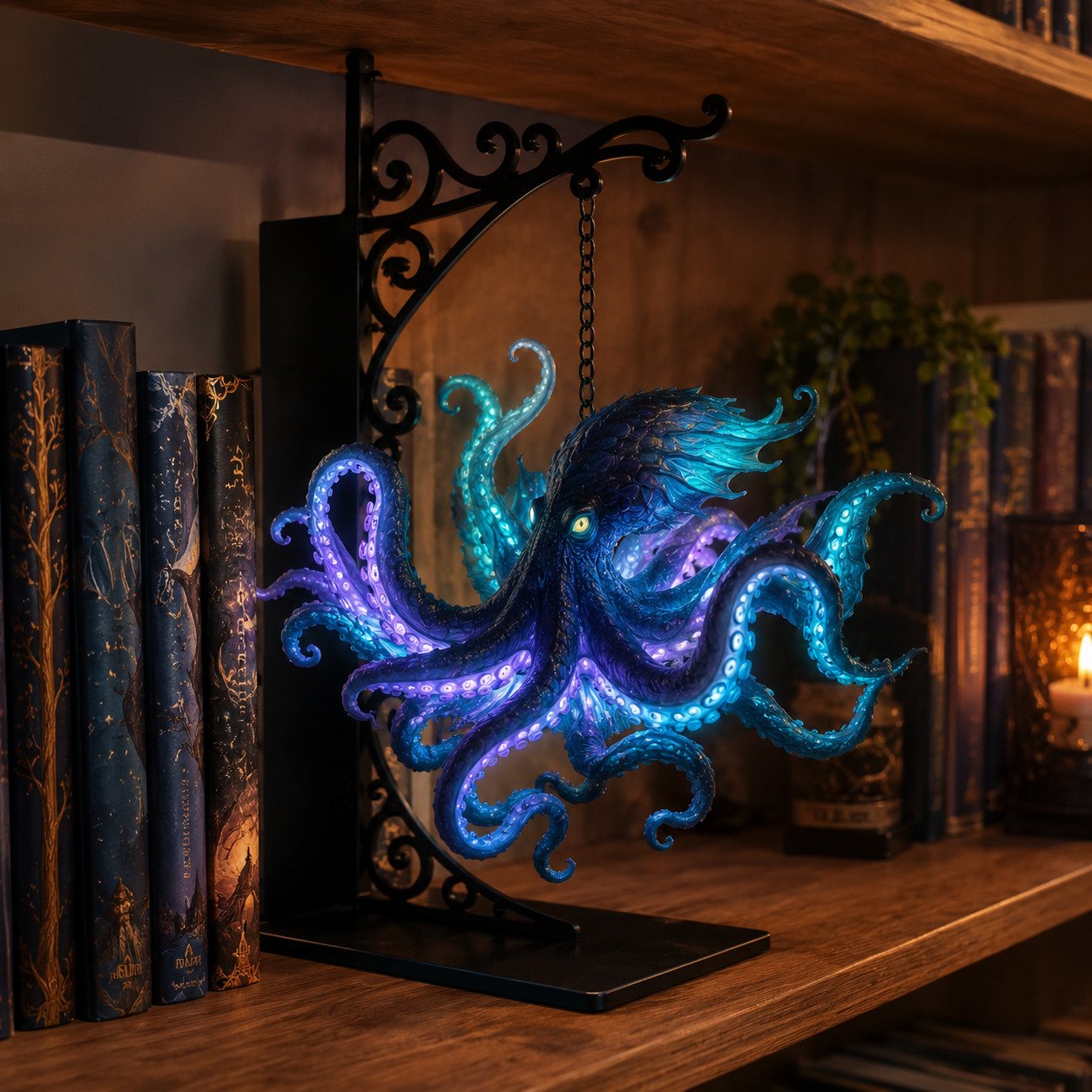 🔥Last Day 49% OFF -🏰Glowing Dragon Hanging Bookshelf Light