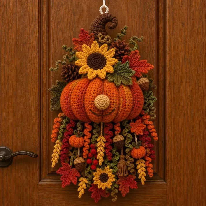 🔥LAST DAY 50% OFF - 🧶 DIY Seasonal 3D Crochet Door Hanger Kit Collection | Coordinated Yarn, Filling, Accessories & Step-by-Step Instructions Included 💕