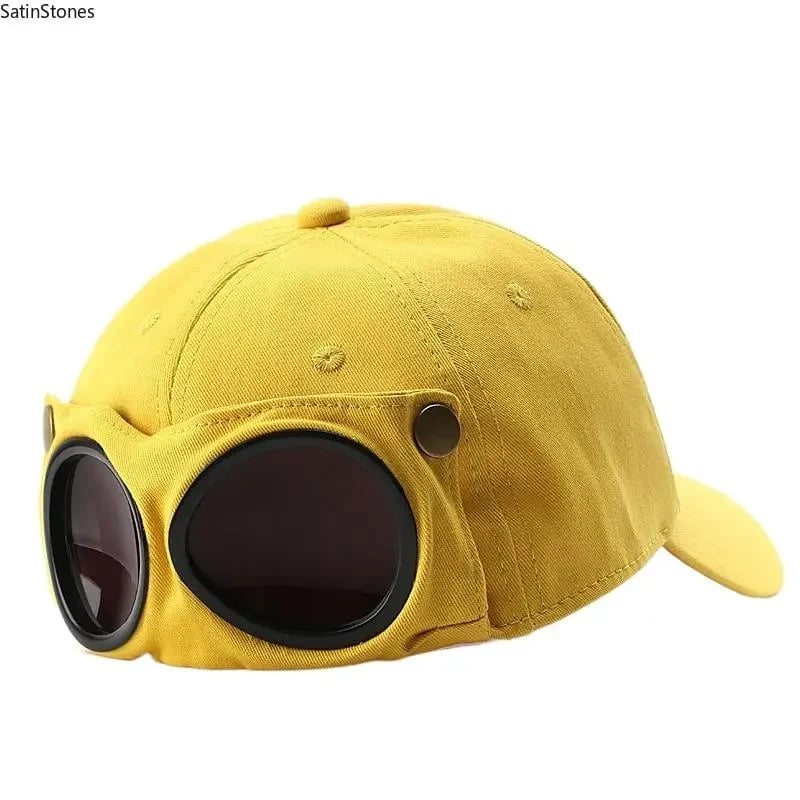 Yellow Korean Pilot Baseball Cap