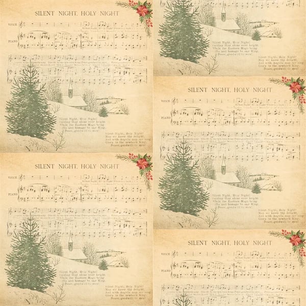 Silent Night Wrapping Paper