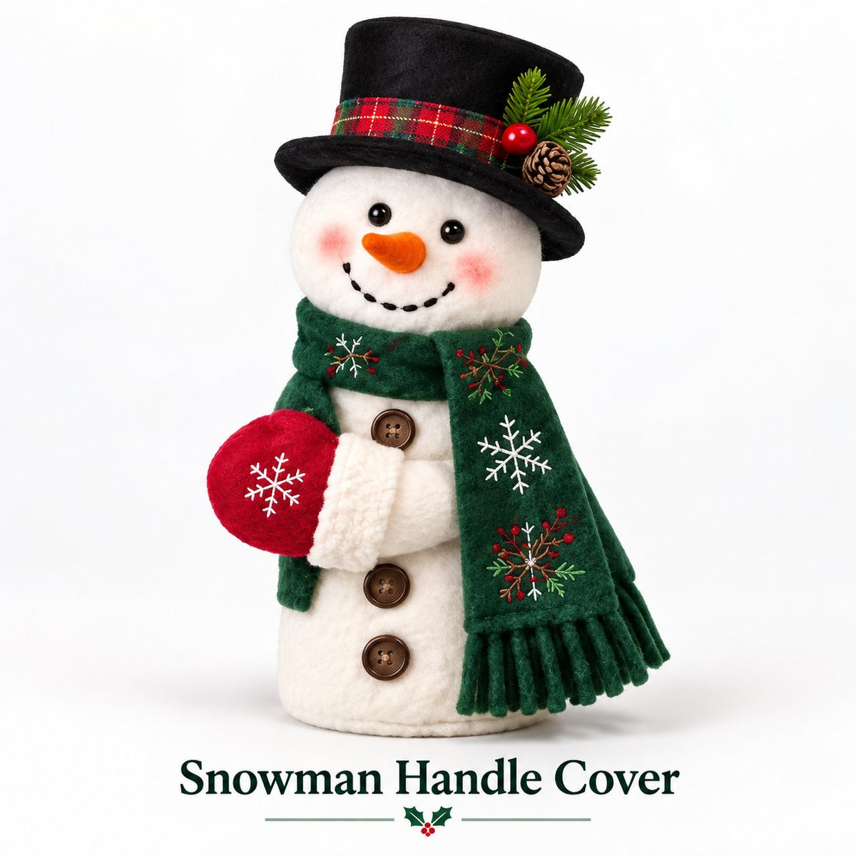 🎅Christmas Door Handle Covers – Santa & Snowman Plush Door Knob Decorations