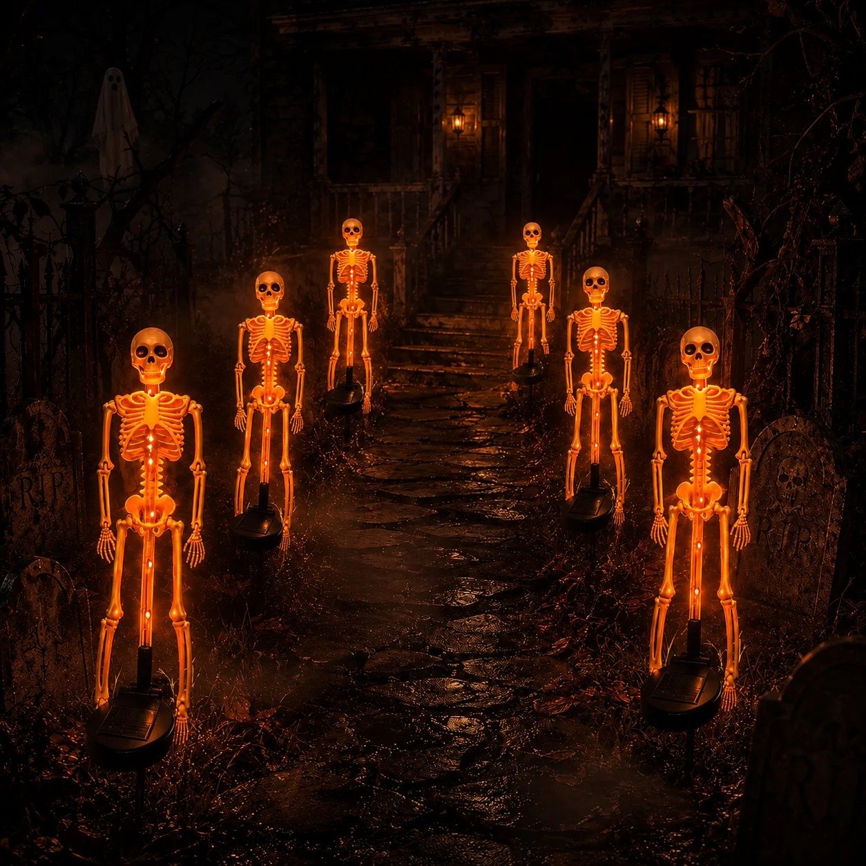 🔥Hot Sale - 49% OFF🎉Solar Skeleton YardStake