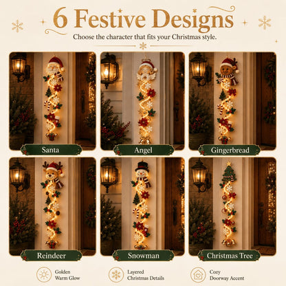 ⏳ Last day! 53% OFF – 🎅MerryCascade™ Glowing Christmas Door Hanger