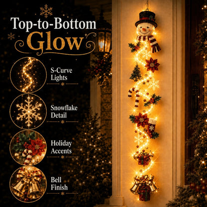 ⏳ Last day! 53% OFF – 🎅MerryCascade™ Glowing Christmas Door Hanger