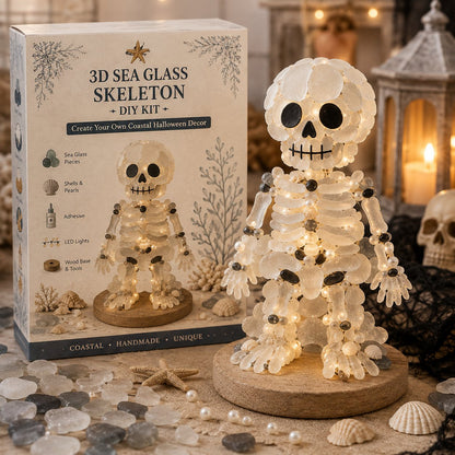 🎉⏳ 49% OFF – 🎃 Beginner-Friendly DIY Lighted Sea Glass Halloween Character Kit Collection | Complete Kit with Sea Glass Pieces, LED Lights & Step-by-Step Guide Included 💕