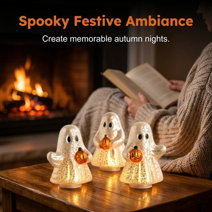 ⚡Light-Up Mercury Glass Ghost Figurines