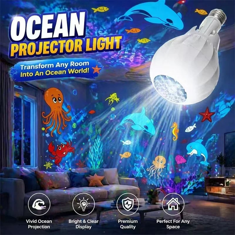 💡Rotating Christmas Projector Bulb | 16 Patterns