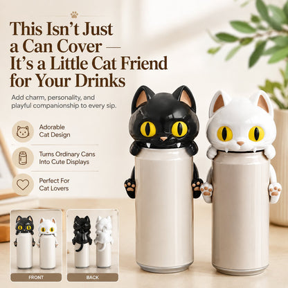 🐱 Cat Can Cover – The Cute Feline Drink Companion That Makes Every Sip More Fun