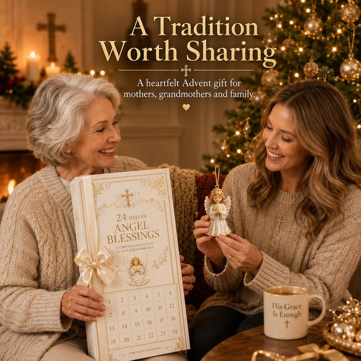 🔥HOT SALE🔥⏳ Last Day 49% OFF – 👼 24-Day Angel Christmas Advent Calendar | 24 Unique Faith-Inspired Angel Ornaments with Hanging Loops for Daily Advent Surprises & Tree Display 🎄✨