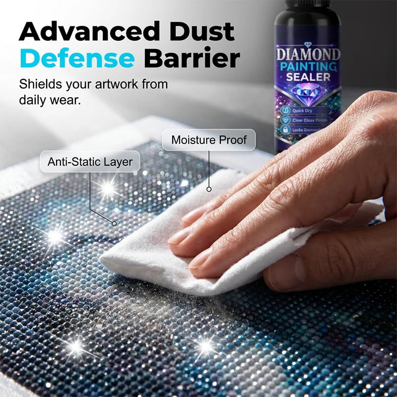 💎🌟Diamond art sealer – locks beads, glossy finish, dries fast & lasts.