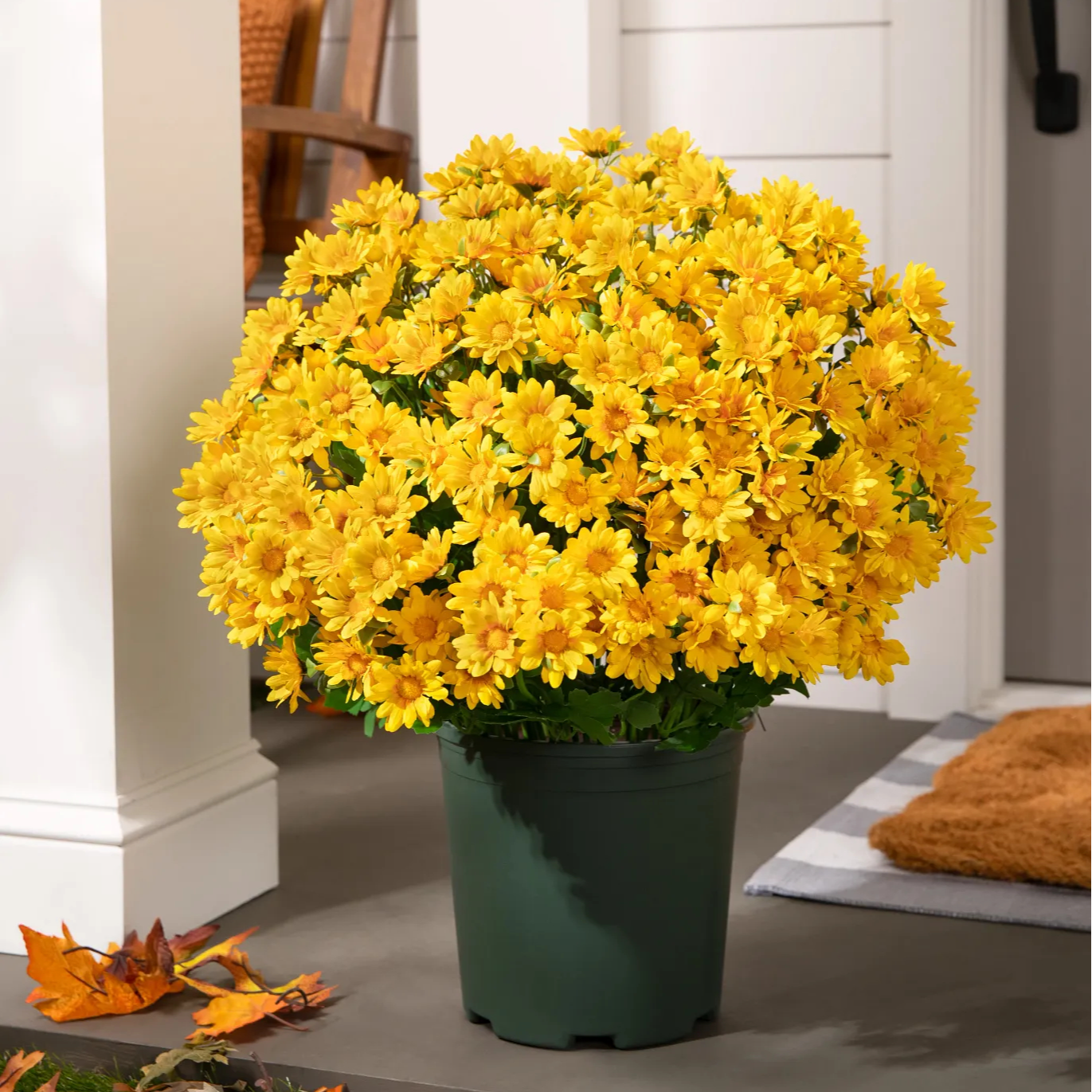 💥ON SALE💥- Artificial Outdoor Sunset Mums Flowers - UV resistant, Wa