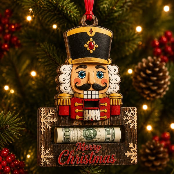 🎄 Wooden Christmas Cash Gift Keepsake Ornament™