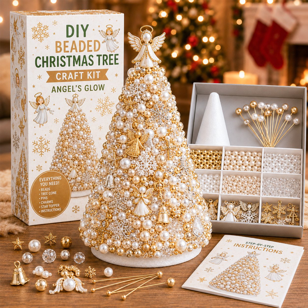 🔥Last Day 49% OFF - 🎄✨ DIY Beaded Christmas Tree Craft Kit(📦Buy 3 Free Shipping)