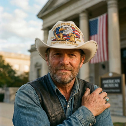 ⚡️Last Day 49% OFF - 250 Years Later — Still Standing Patriotic Cowboy Hat