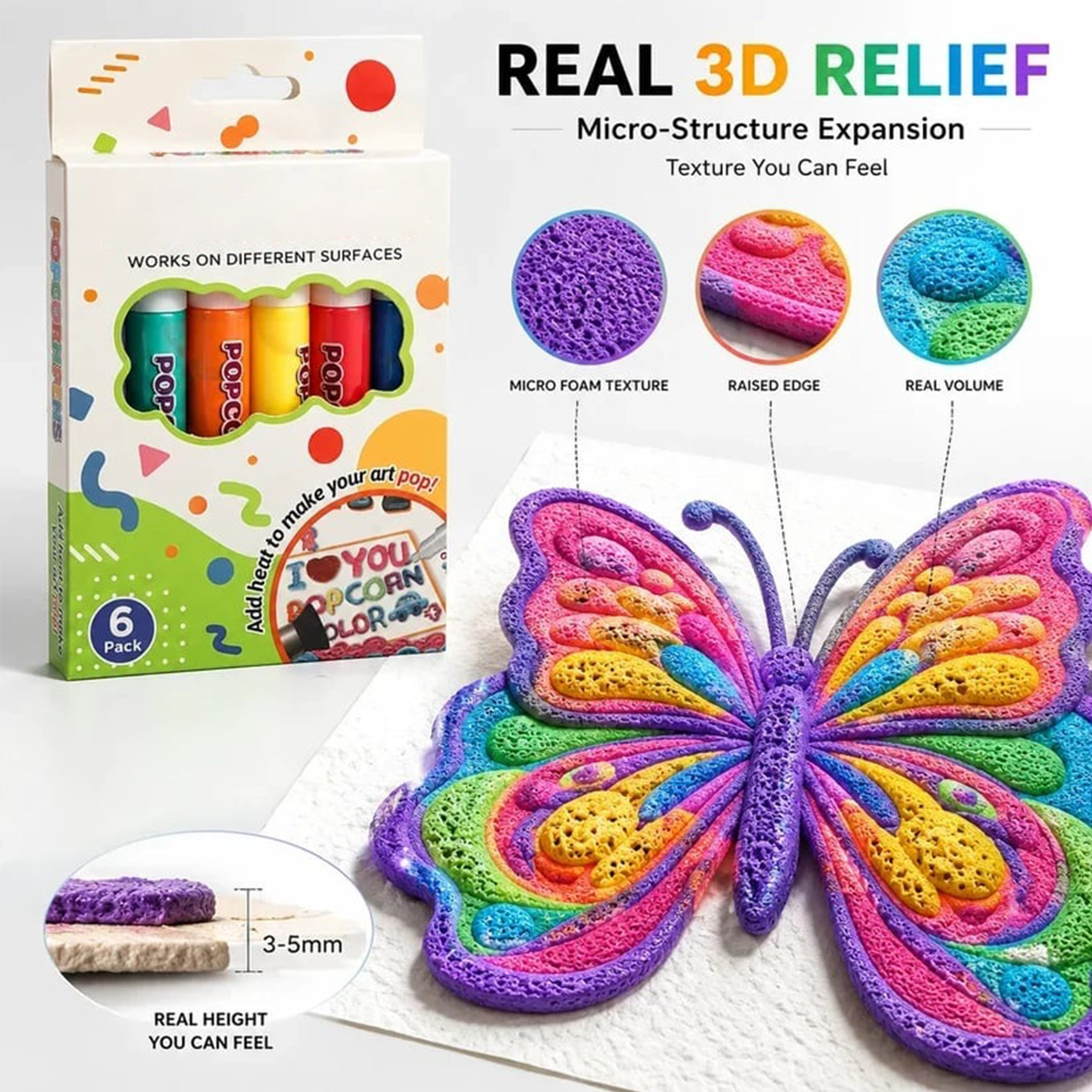 🎁🔮Magic Pen – Draw 3D with one stroke!🎄 DIY Bubble Popcorn Drawing Pens🔥