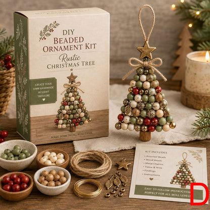 DIY Christmas Tree Beaded Ornament Kit