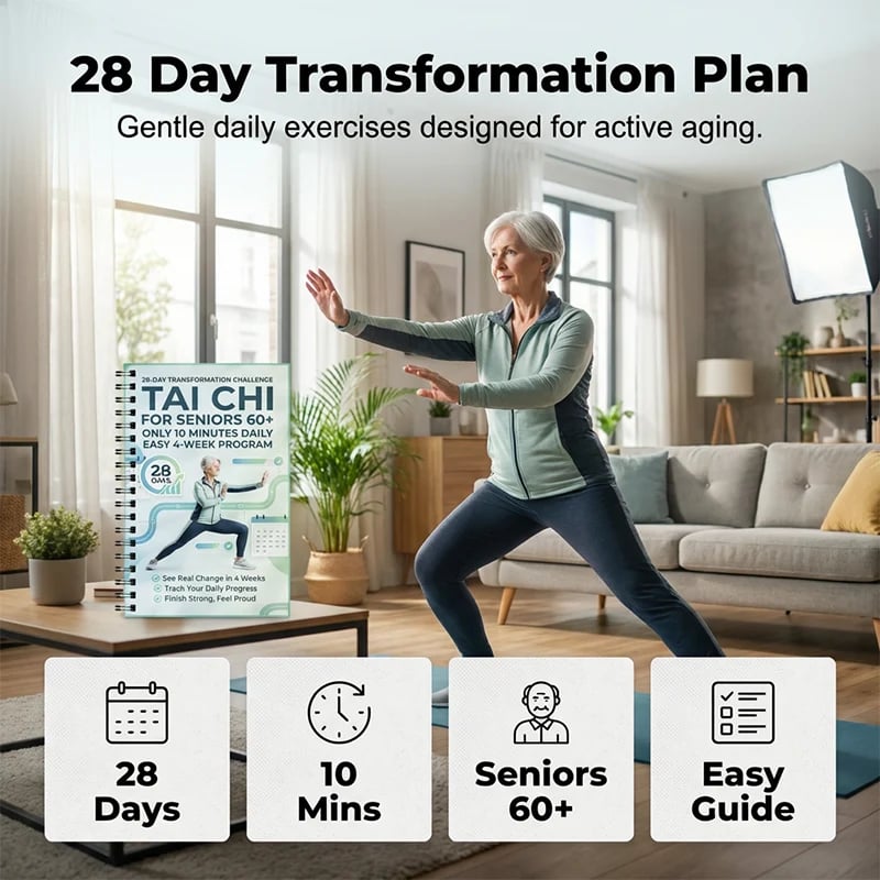 ☯️ 28-Day Tai Chi Practice Book for Beginners and Seniors