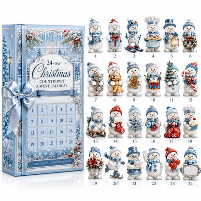 🔥🎄 24-Day Christmas Countdown Advent Calendar – Snowman Christmas Series
